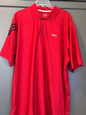 Men’s Red Audi /Adidas Polo Shirt